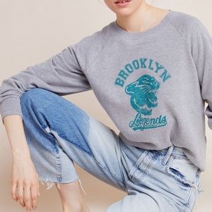 Anthropologie’s soft cropped sweatshirt